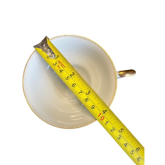 Vintage Inarco Yellow Rose Tea Cup Saucer Gold Trim Japan Footed - Picture 5 of 6